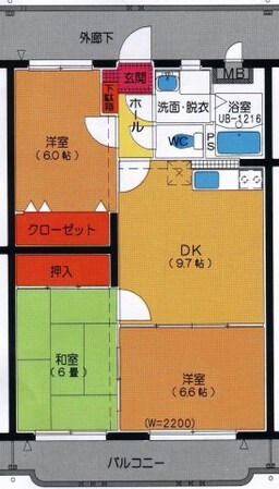 ユーミー平松の物件間取画像